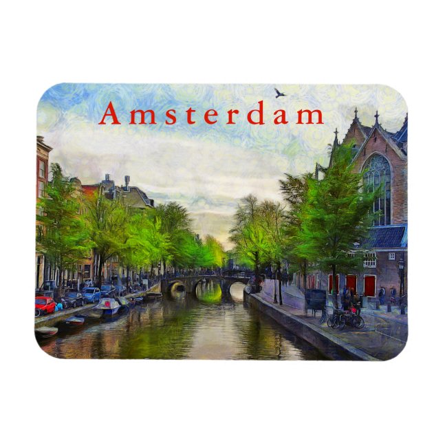 En bild av kanalen nära Oudekerk. Magnet (Horisontell)