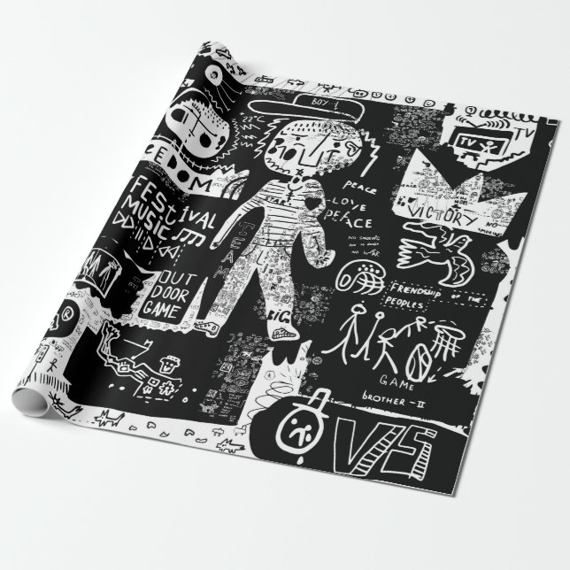 En bild som innehåller flera symboler.stre presentpapper (Utrullad)