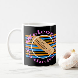En biljett - till 80-talet kaffemugg