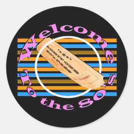 En biljett - till 80-talet runt klistermärke