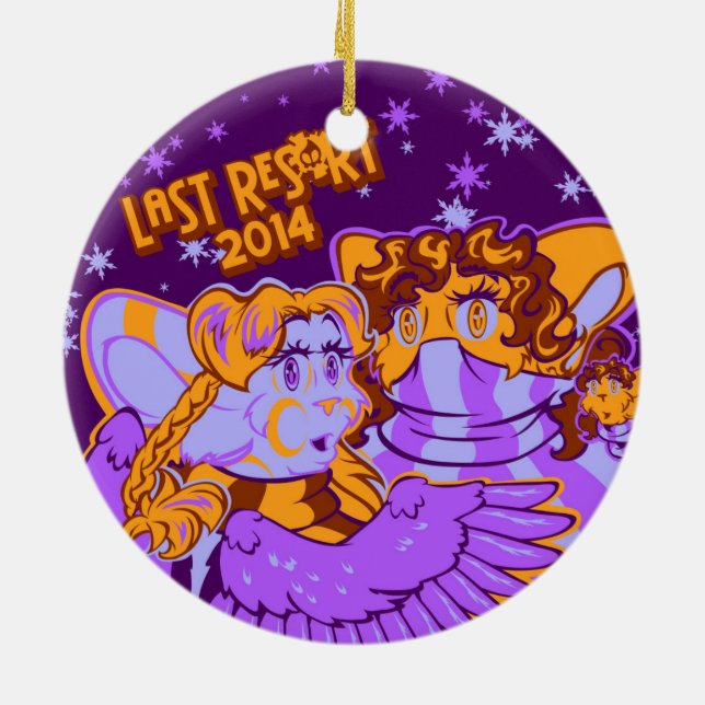 En binär melodi -- Sist prydnad för Res0rt 2014 Julgransprydnad Keramik (Baksidan)