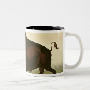 En Bison, c.1832 Två-Tonad Mugg