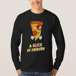 En bit av Heaven Pizza Sarcastic Joke Sstickande T Shirt