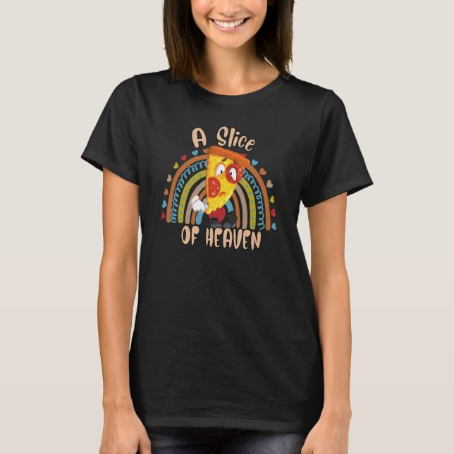 En bit av himlen pizza  Sarcasm T Shirt (Framsida)
