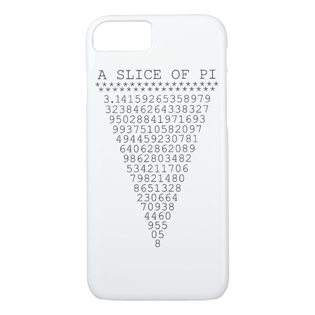 En bit Pi-presentation Case-Mate iPhone Skal (Baksida)