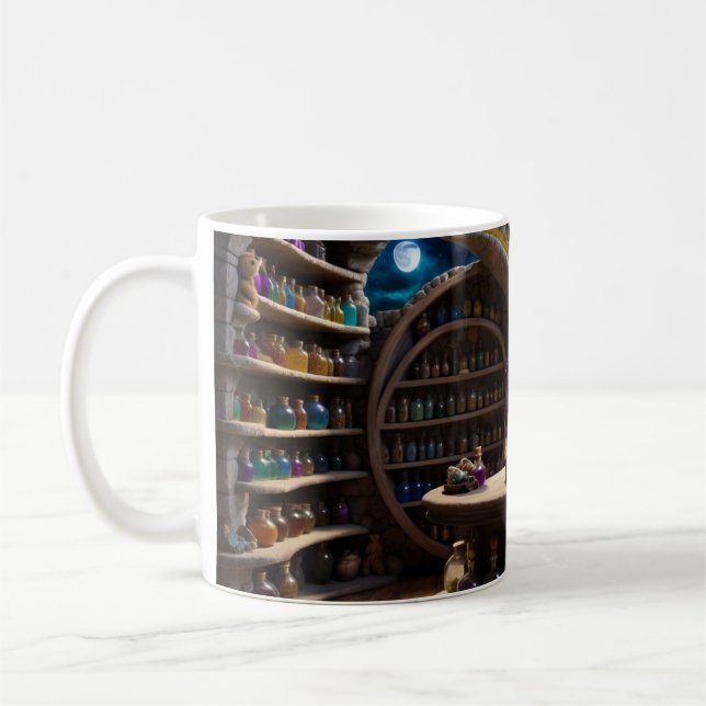 En björn och hans magiska studie kaffemugg (Vänster)