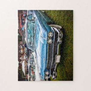 En blå 1959 Cadillac Eldorado Biarritz.. Pussel