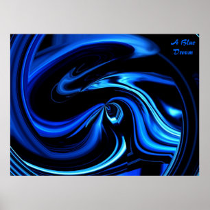 En blå Dream Poster