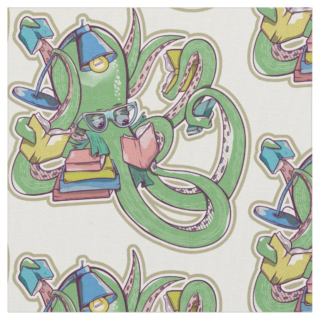 En bläckfisk som kärlek kan läsa tyg (Närbild)