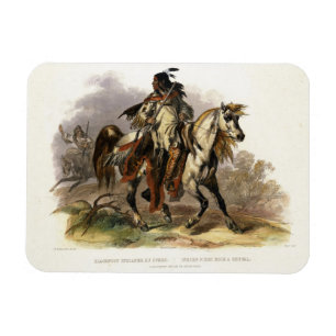 En Blackfoot-indian på Horseback, 19 från Vol Magnet