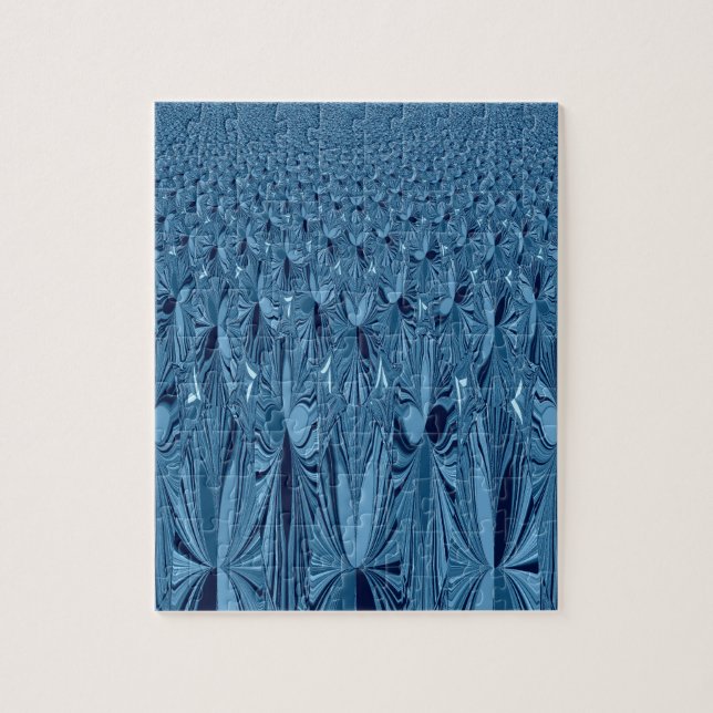 En blandning av blå pussel (Vertikal)