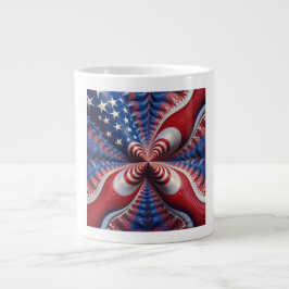En blandning av den amerikanska Flagga och ett frä Jumbo Mugg