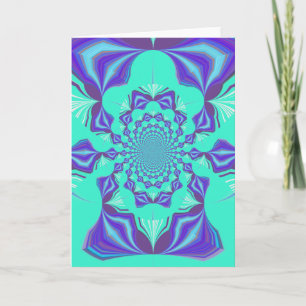 En blandning av Kaleidoscope och Mandala Art! Kort