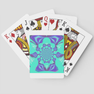 En blandning av Kaleidoscope och Mandala Art! Spel Kort