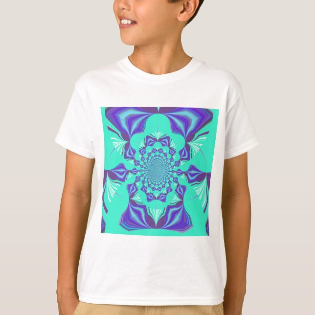 En blandning av Kaleidoscope och Mandala Art! T Shirt (Framsida)