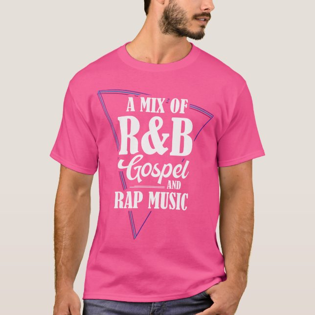 En blandning av RB-Gospel och RAP-musik T Shirt (Framsida)