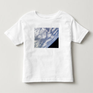En blått- och vitdel av jord tee shirt