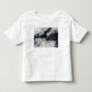 En blek grå aska putsar slag från toppmötet t shirt