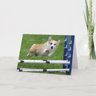 EN BLINKNING OCH EN VINKAAGILITYCORGI KORT