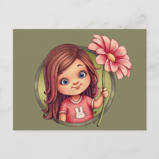 En blomma åt dig vykort (Framsida)