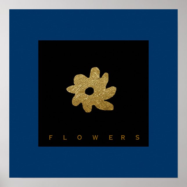 en blomma att dekantera poster (Framsidan)