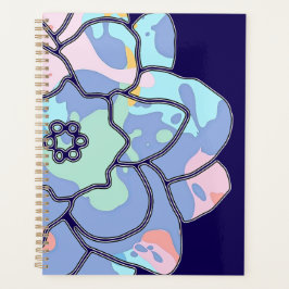 En blomma av färgfläckar