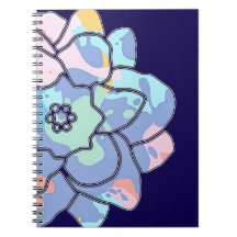 En blomma av färgfläckar