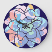 En blomma av färgfläckar