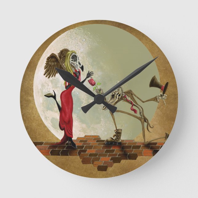 En blomma för dam rund klocka (Framsida)