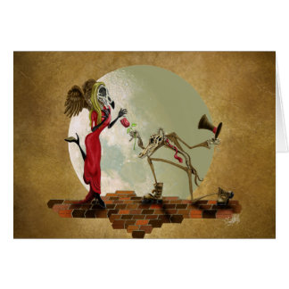 En blomma för m'lady hälsningskort