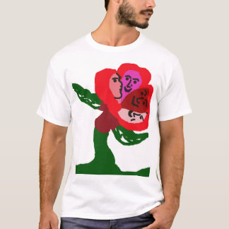 En blomma, fyra ansikten – enhetsdans t shirt
