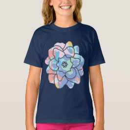 En blomma gjord av färgfläckar t shirt