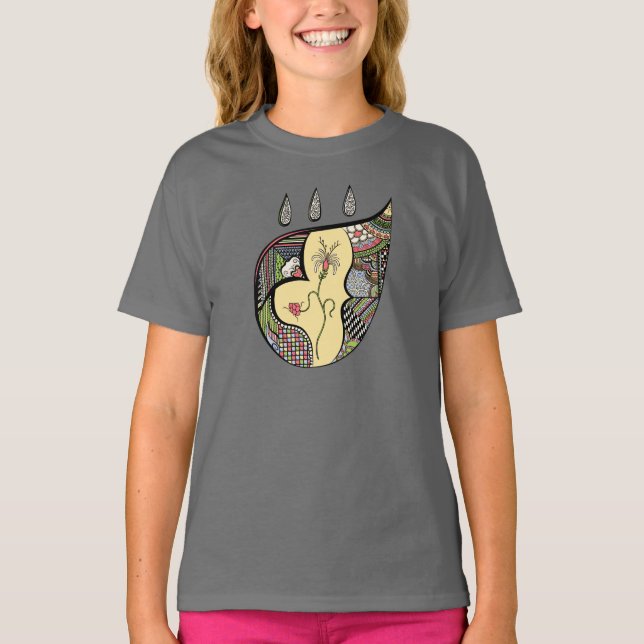 En blomma inom Barn och Baby Tee Shirt (Framsida)