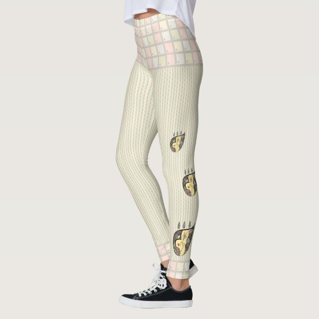 En blomma inom benen leggings (Vänster)