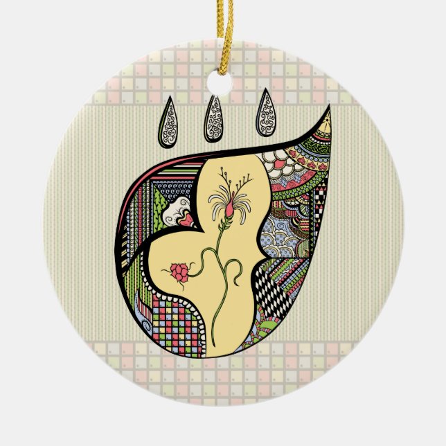 En blomma inom ornament (Framsidan)