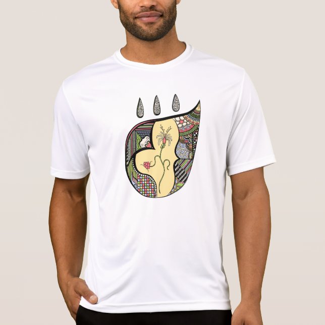 En blomma inuti Manarna Tee Shirt (Framsida)