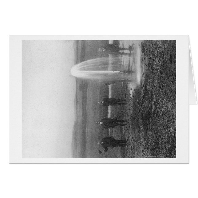 En blommande brunn i Judith BasinMontana Hälsningskort (Framsidan Horizontal)