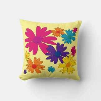 En blommigt av daisy blommor kudde