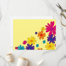 En blommigt av daisy blommor program