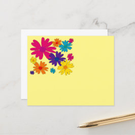 En blommigt av daisy blommor Stationery Papper