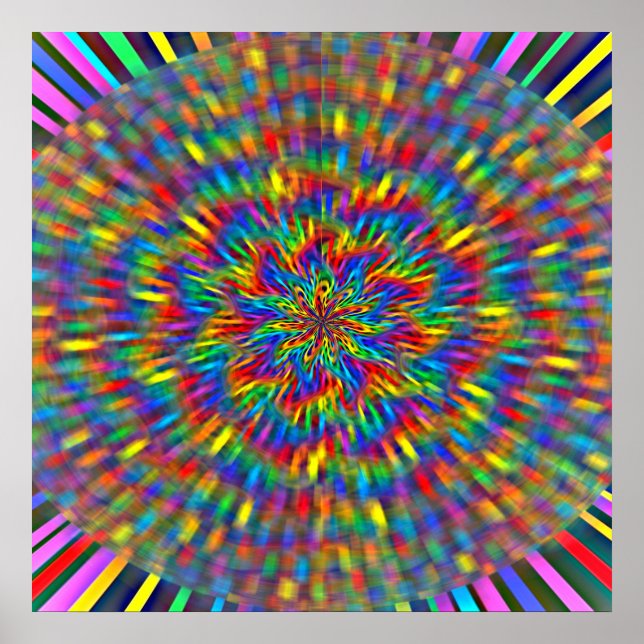 En Blommigt - färgämne Poster (Framsidan)
