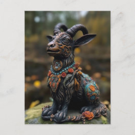 En blommigt getstatus vykort