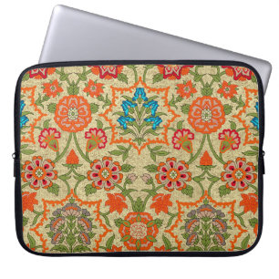En blommigt som är utformad efter spegel upprepas. laptop fodral