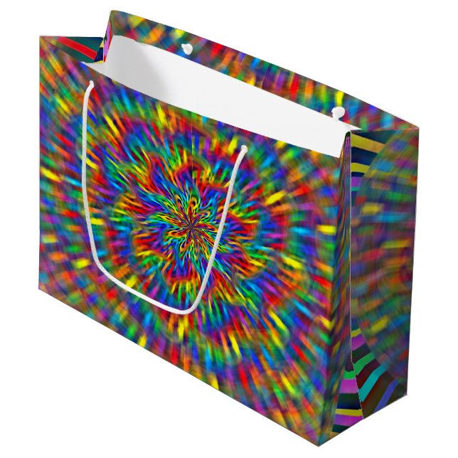 En blomsterfärgad tie-dye (Framsidan Vinklad)