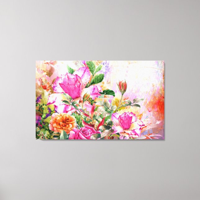 En blomsterplanta canvastryck (Framsida)