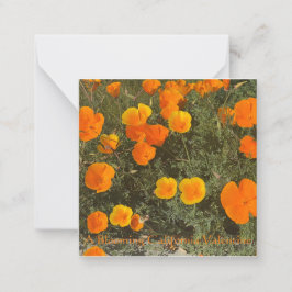 En blomstrande kalifornisk valentin anteckningskort