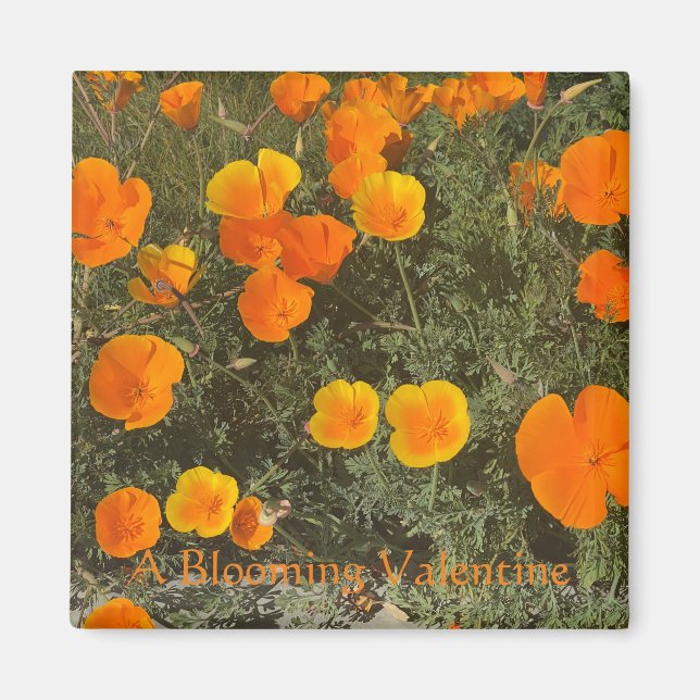 En blooming Valentine Magnet (Framsidan)