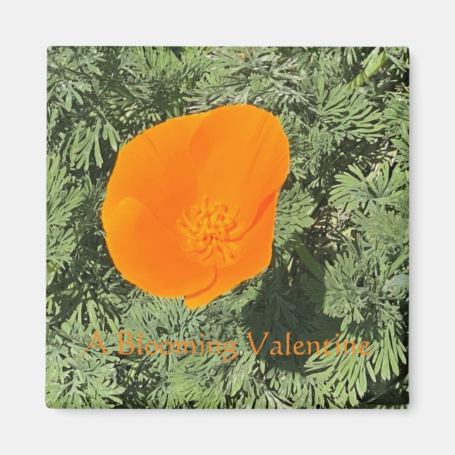 En blooming Valentine Magnet (Framsidan)