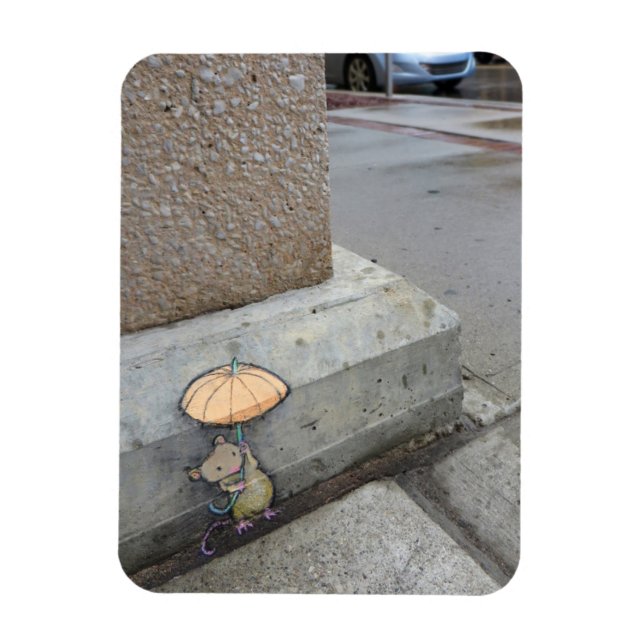 en blöt och dammdag magnet (Vertikal)