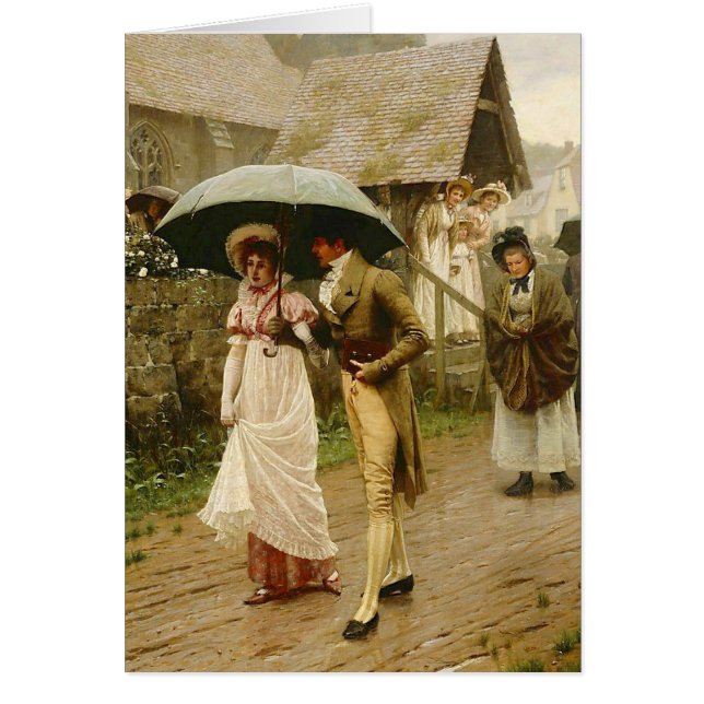 En Blöt Söndag morgon Hälsningskort (Framsidan)